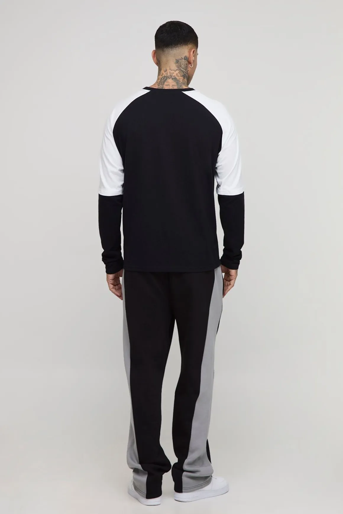 Joggers oversize à panneau et entrejambe tombée