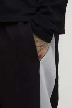 Joggers oversize à panneau et entrejambe tombée