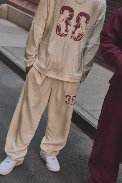 Joggers oversize varsity graphiques lavés