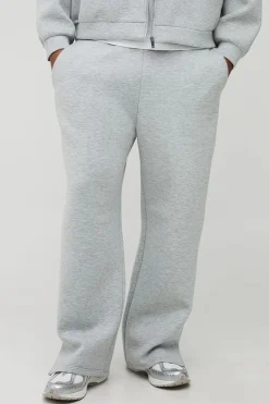 boohooMAN Joggers Plus Scuba Marl brodés à coupe décontractée<Homme Jogging|Tout Afficher