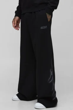 Joggers pour homme de grande taille, à jambes extrêmement larges