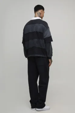 Joggers pour homme à la coupe ample et longue, imprimé, avec cordon de serrage étendu