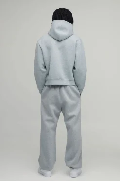 boohooMAN Joggers Tall Oversize En Molleton Chiné Lourd Avec Chevilles Resserrées<Homme Tout Afficher|Jogging
