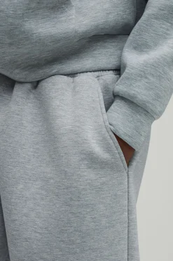 boohooMAN Joggers Tall Oversize En Molleton Chiné Lourd Avec Chevilles Resserrées<Homme Tout Afficher|Jogging
