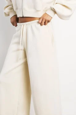 Jogger Taille Moyenne Jambe Large Avec Ceinture Fine