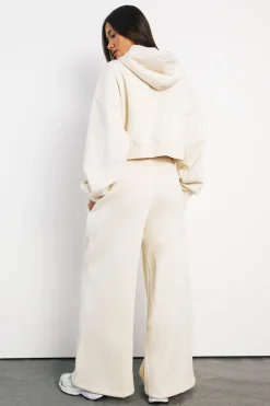 Jogger Taille Moyenne Jambe Large Avec Ceinture Fine
