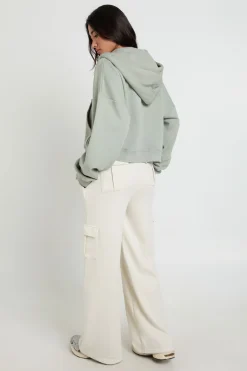 boohoo Jogger Taille Moyenne À Poches Cargo Et Molleton Bouclette<Femme Pantalons|Athleisure