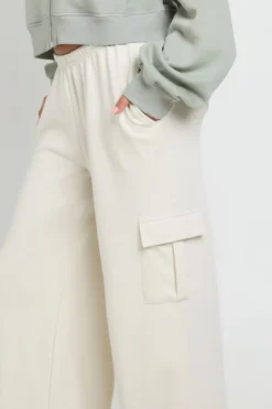 boohoo Jogger Taille Moyenne À Poches Cargo Et Molleton Bouclette<Femme Pantalons|Athleisure