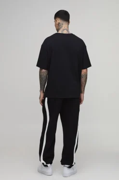 Jogger Tall Coupe Baggy Ample À Panneaux Avec Cordon Élastique À L'ourlet