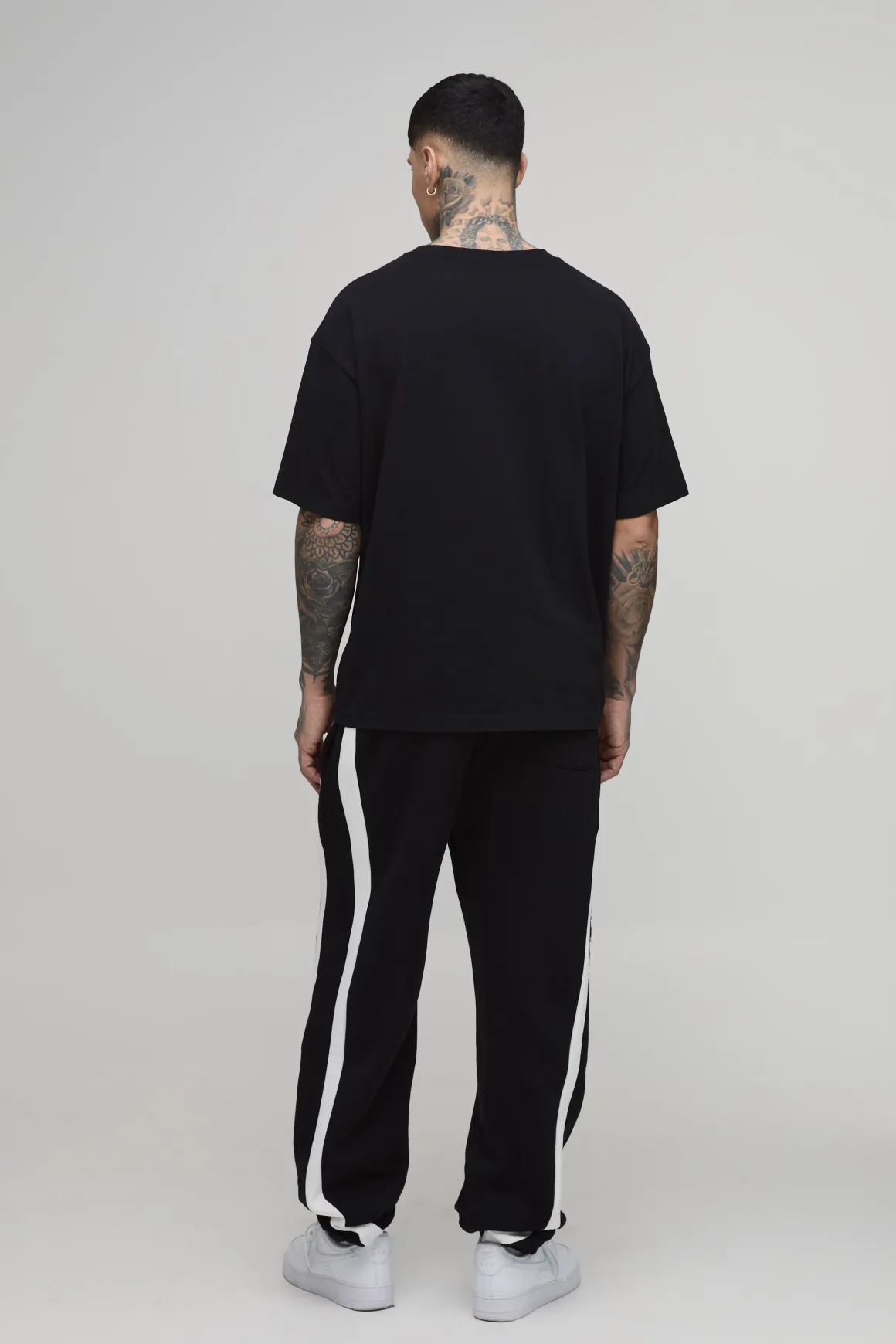 Jogger Tall Coupe Baggy Ample À Panneaux Avec Cordon Élastique À L'ourlet