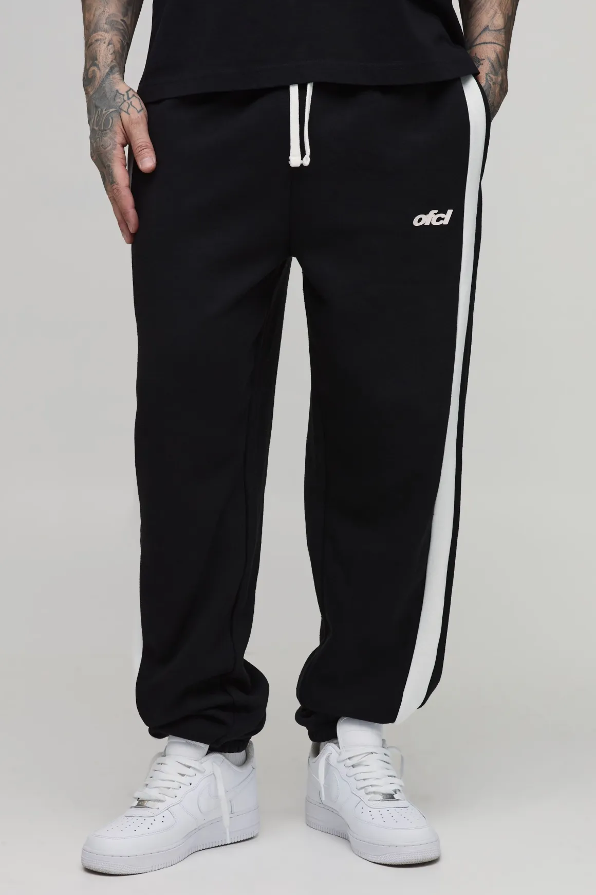 Jogger Tall Coupe Baggy Ample À Panneaux Avec Cordon Élastique À L'ourlet