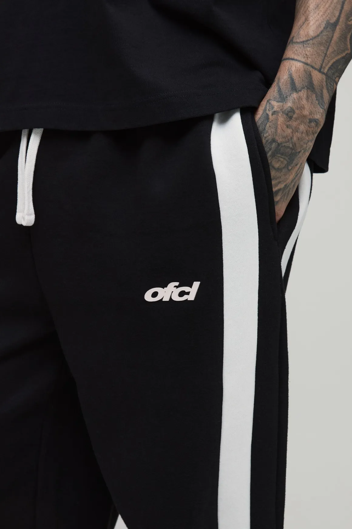 Jogger Tall Coupe Baggy Ample À Panneaux Avec Cordon Élastique À L'ourlet