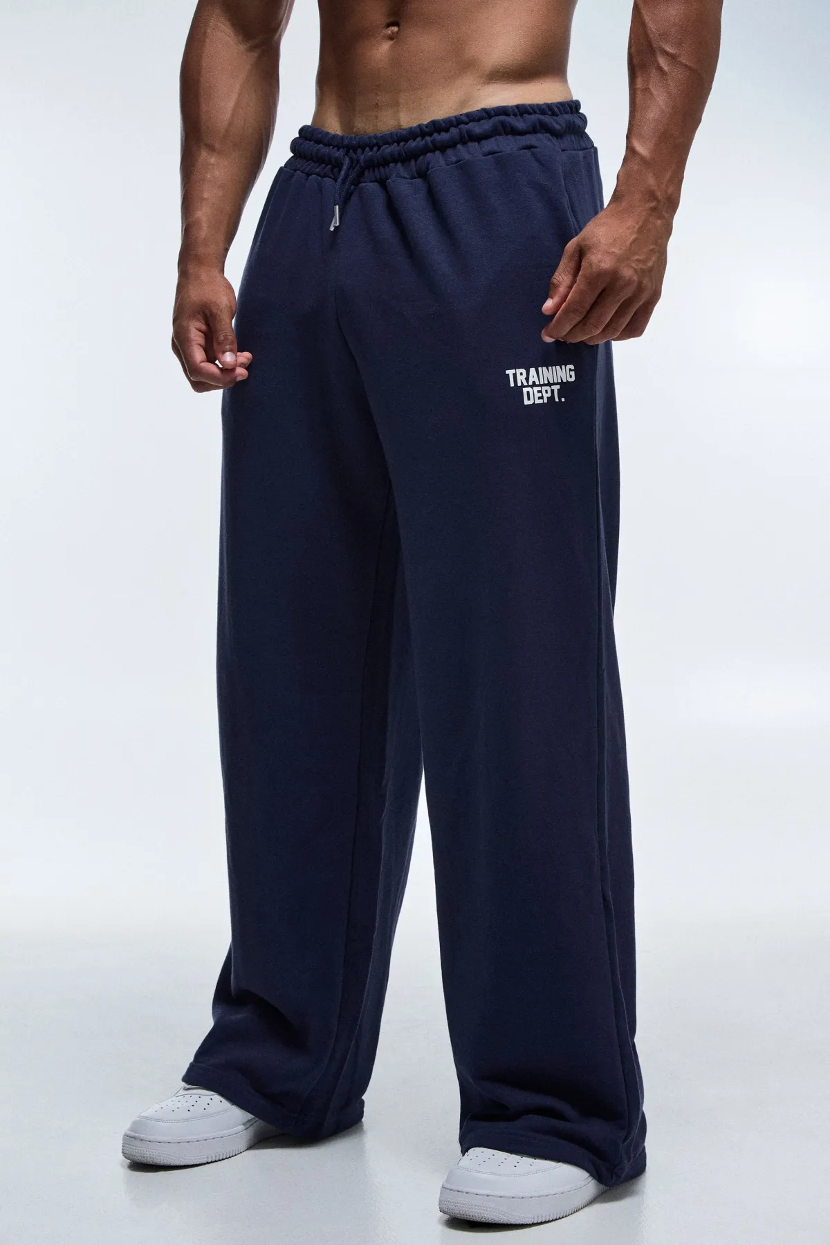 boohooMAN Jogger Training Dept À Jambe Large En Molleton Bouclette<Homme/Femme Tout Afficher Activewear|Jogging