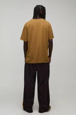 boohooMAN Jogger Tricot Brodé À Jambe Large<Homme Jogging|Tout Afficher
