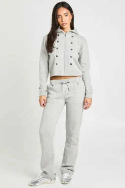 Jogger Évasé Taille Basse À Détails Militaires
