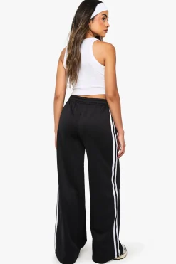 boohoo Joggeur à jambes droites en tricot avec bande latérale rayée<Femme Pantalons|Joggings