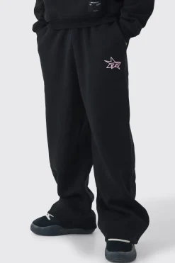 boohooMAN Joggeurs à jambes larges imprimés d'étoile<Homme Jogging|Tout Afficher