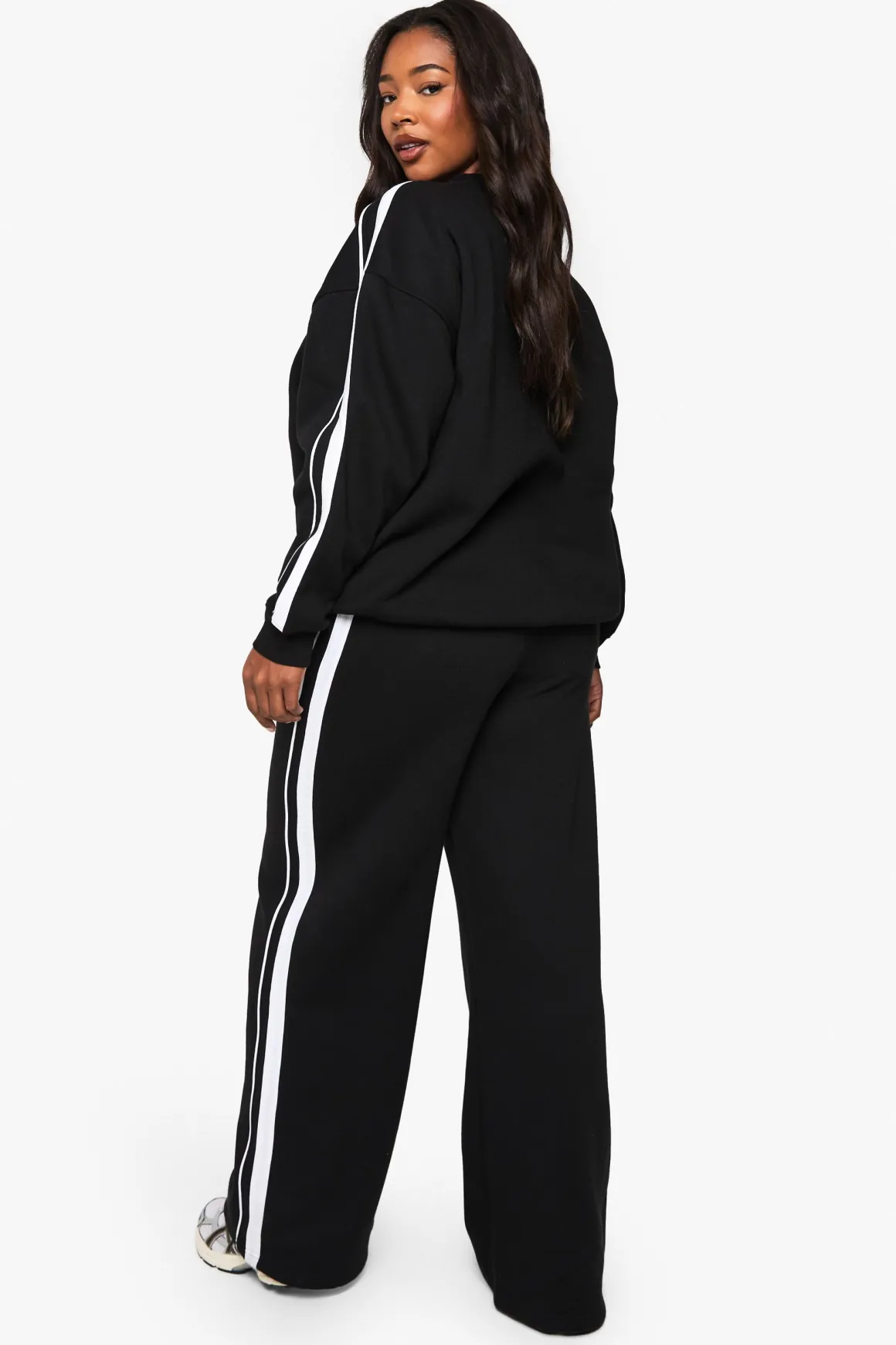 Joggeurs à jambes larges Plus Side Stripe