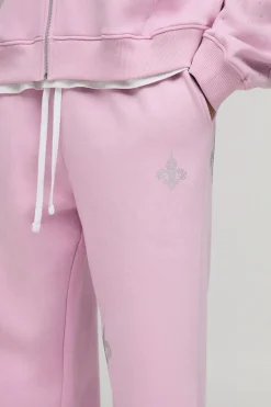 Joggeurs pour homme, coupe baggy, ornés de strass