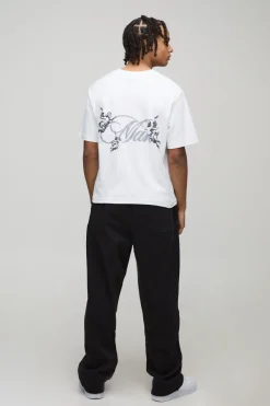 Joggeurs pour homme premium en tissu épais avec lettrage et coupe ample