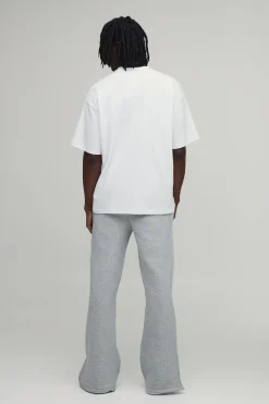 boohooMAN Jogging Ample Évasé à Ourlet Fendu Coupe Haute<Homme Tout Afficher|Jogging