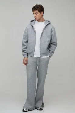 boohooMAN Jogging Baggy Coupe Évasée à Ourlets Fendus<Homme Jogging|Tout Afficher