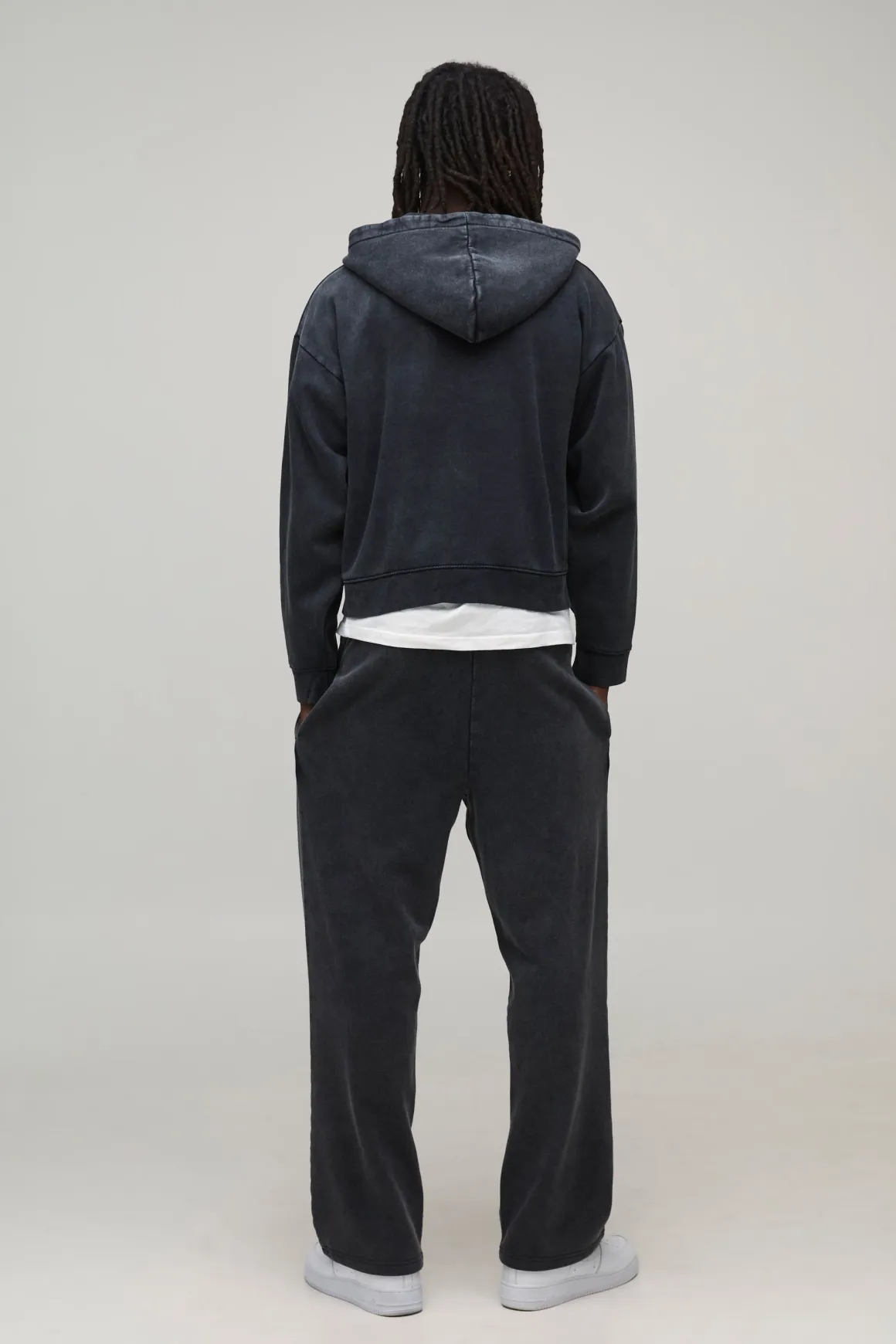 Jogging Baggy Essential à Entrejambe Bas Effet Délavé