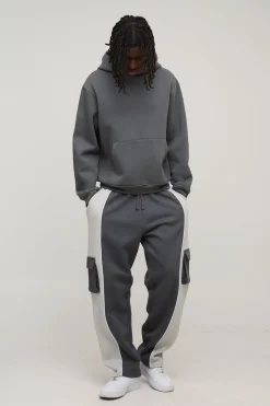 boohooMAN Jogging Cargo Baggy avec Détails Panneaux<Homme Joggings|Jogging