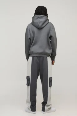 boohooMAN Jogging Cargo Baggy avec Détails Panneaux<Homme Joggings|Jogging