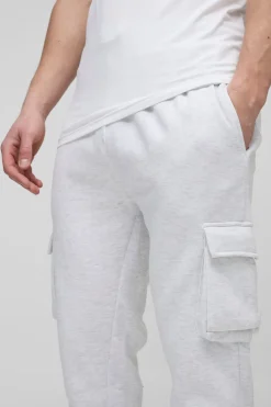boohooMAN Jogging Cargo Coupe Ajustée pour Homme Grand en<Homme Tout Afficher|Jogging