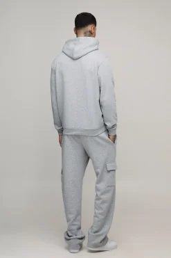 Jogging Cargo Droit Basique Taille Haute