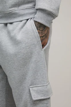 Jogging Cargo Droit Basique Taille Haute