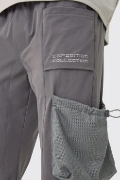 boohooMAN Jogging cargo fuselé à taille élastiquée<Homme Pantalons Cargo