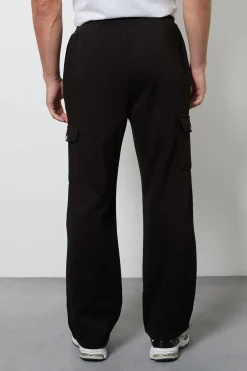 Jogging Cargo Noir Coupe Droite