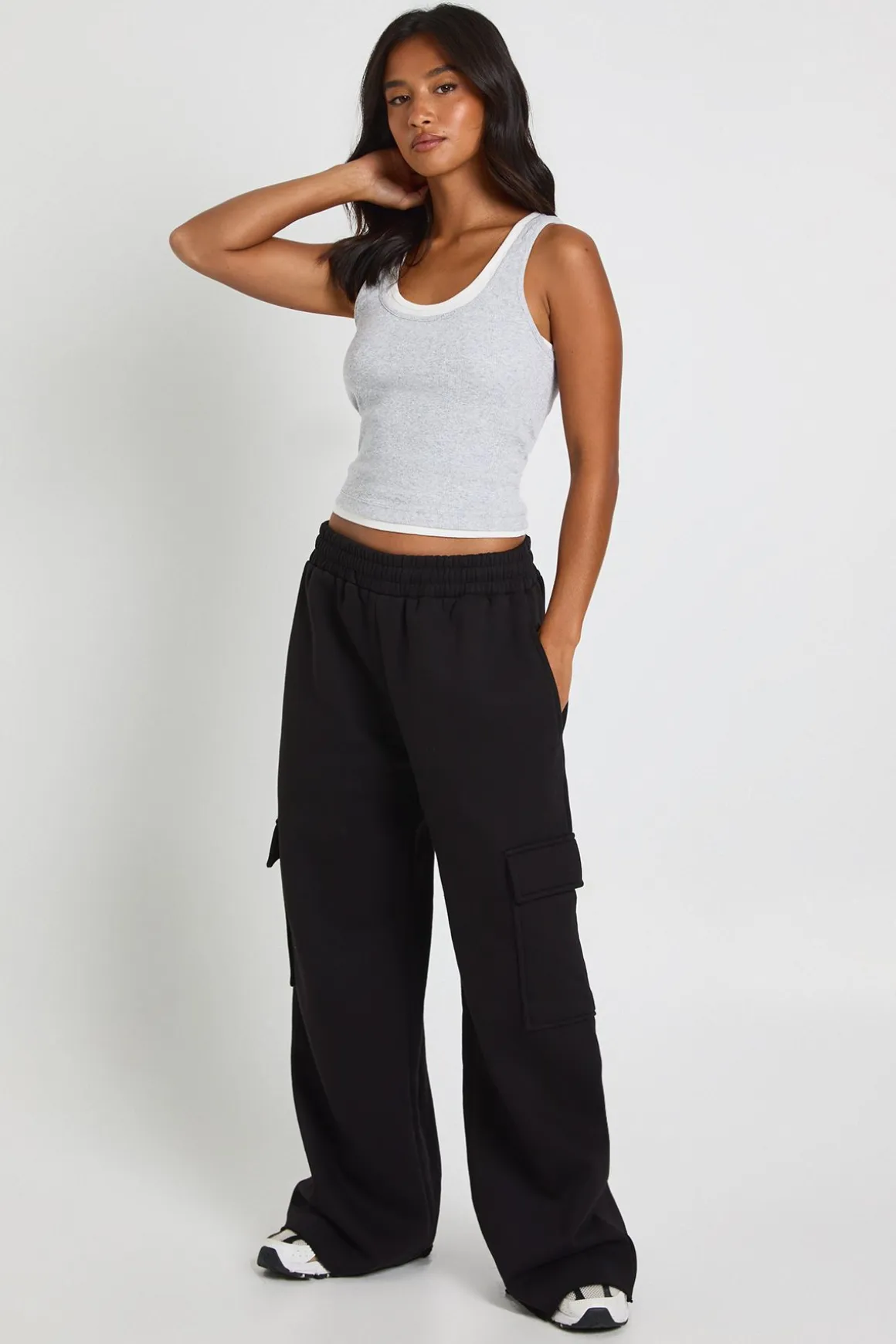 Jogging Cargo Petite Taille Jambe Large