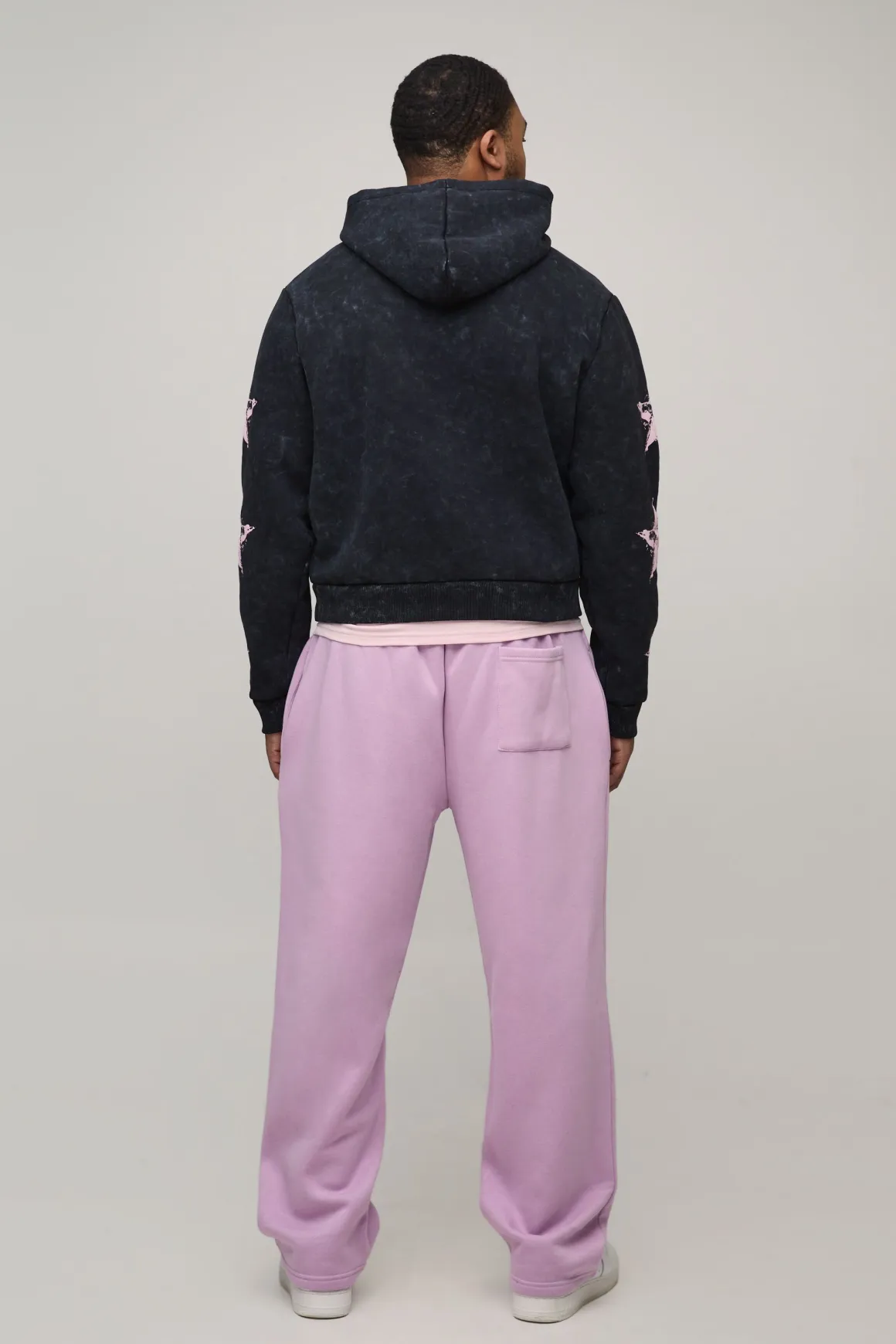 Jogging Coupe Baggy Ample À Imprimé Moto