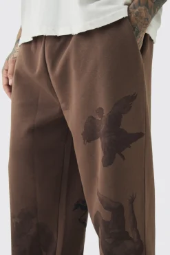 Jogging Coupe Décontractée Imprimé Renaissance Taille Haute