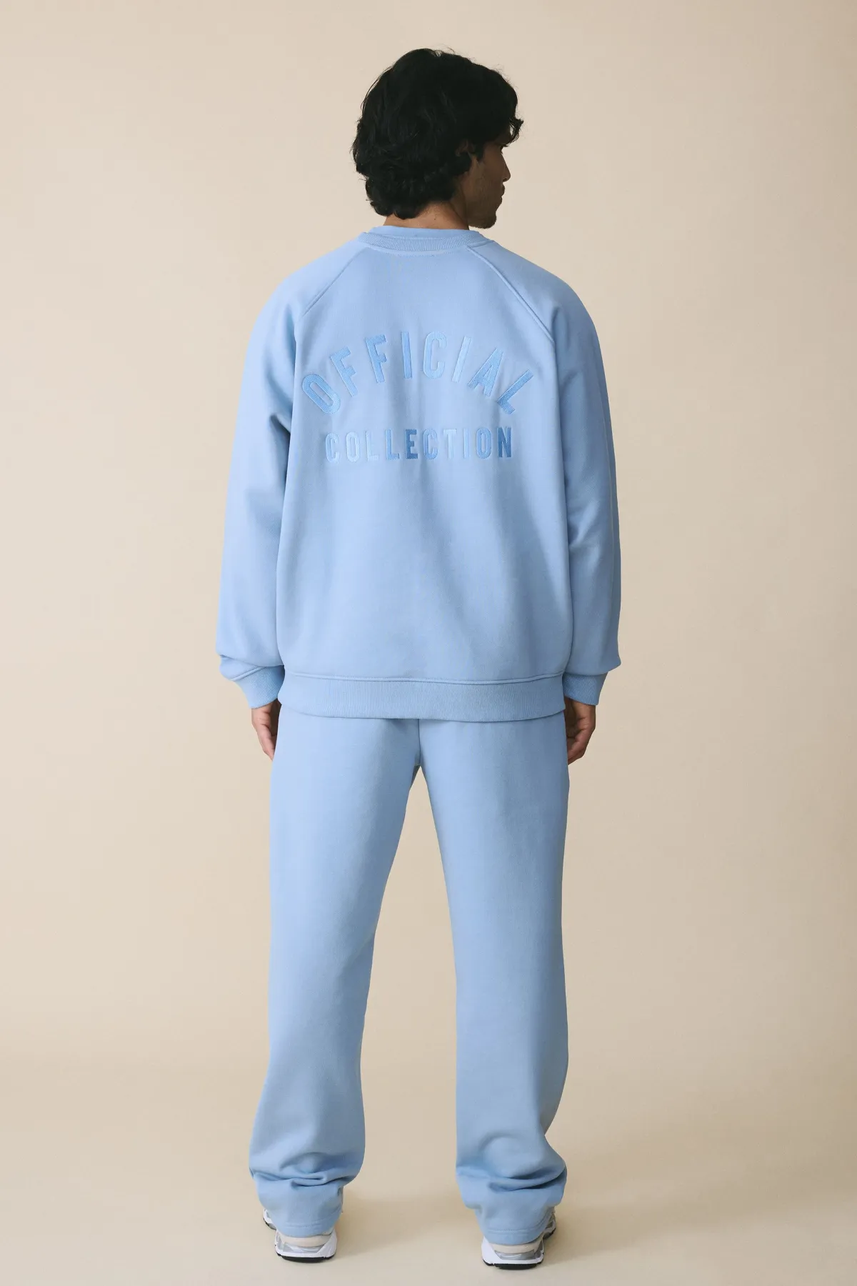 boohooMAN Jogging Coupe Droite Brodé En Molleton Épais 500 G/m²<Homme Survêtements|Essentiels