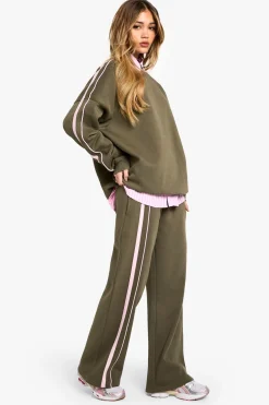 DSGN Studio Jogging Coupe Droite À Détail Rayé<Femme Pantalons|Dsgn Studio