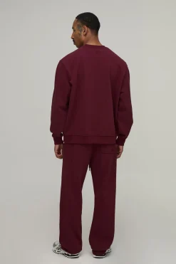 Jogging Coupe Droite En Coton Épais