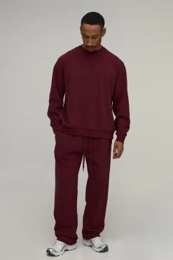 Jogging Coupe Droite En Coton Épais