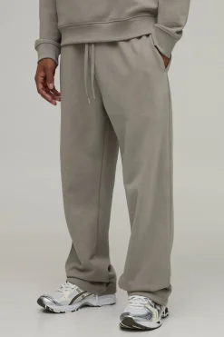 boohooMAN Jogging Coupe Droite En Molleton Épais 480 G/m²<Homme Jogging|Survêtements