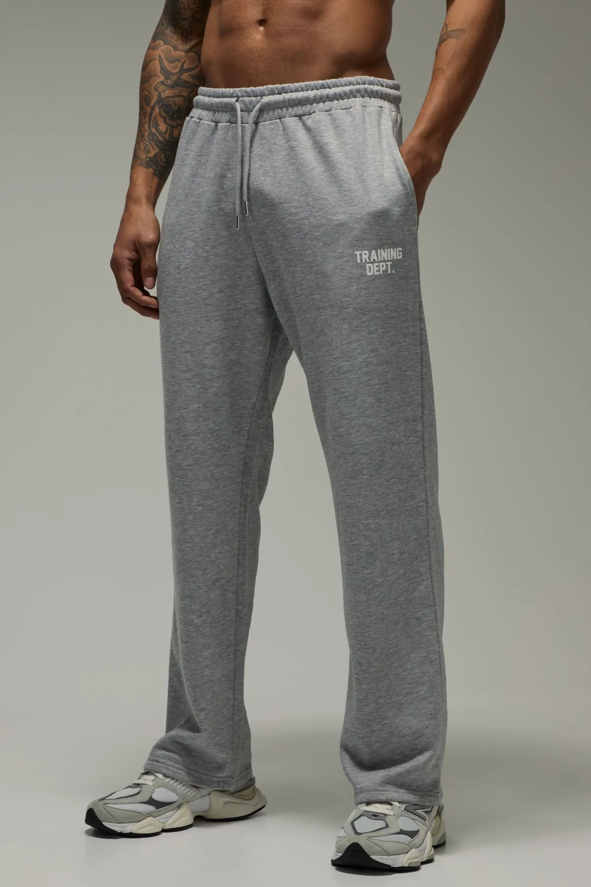 Jogging Coupe Droite En Molleton Bouclette Training Dept