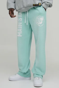 Jogging Coupe Droite Main Stage avec Appliqués Strass