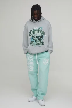 Jogging Coupe Droite Main Stage avec Appliqués Strass