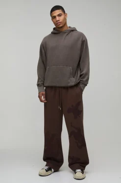 boohooMAN Jogging Coupe Large Imprimé Renaissance<Homme Joggings|Jogging