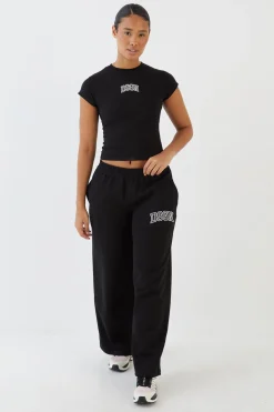 DSGN Studio Jogging Droit À Appliqué Léopard<Femme Joggings|Pantalons
