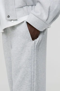 Jogging Droit avec Détail Plis Piqués