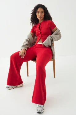 DSGN Studio Jogging Droit Brodé<Femme Pantalons|Dsgn Studio