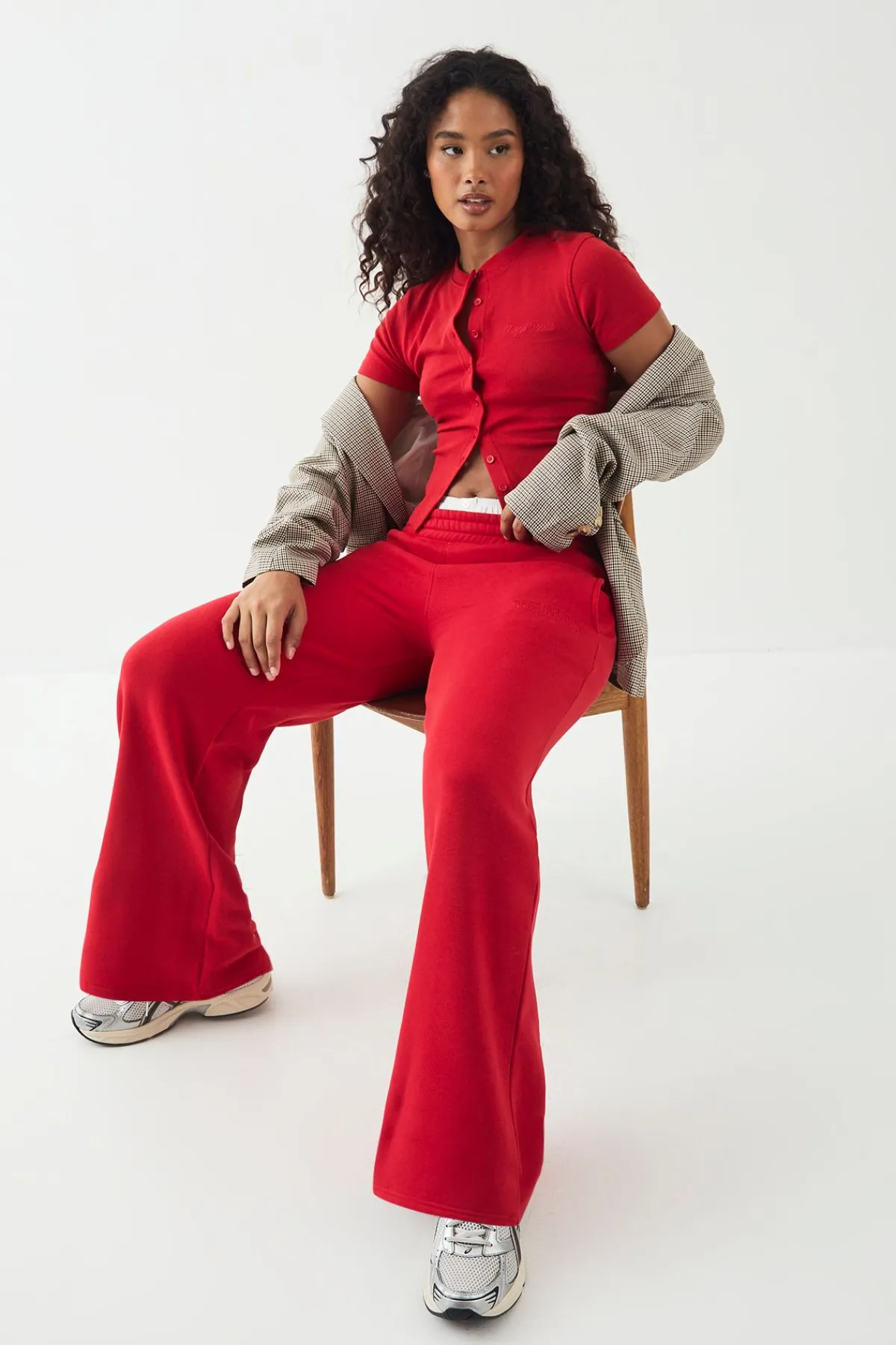 DSGN Studio Jogging Droit Brodé<Femme Pantalons|Dsgn Studio